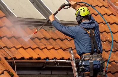 Démoussage et hydrofuge de toiture à Luscan